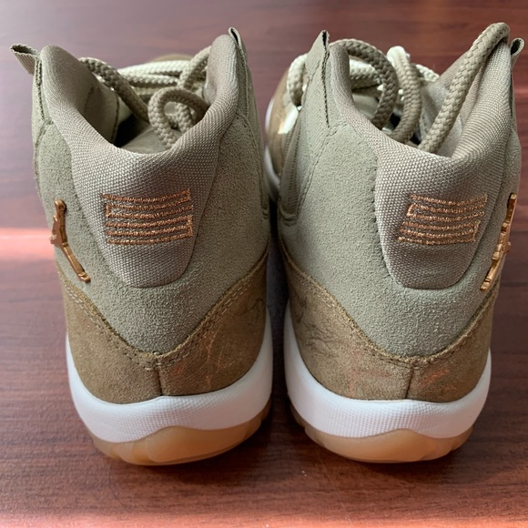 Woman’s Air Jordan 11 Neutral Olive Shoes - Picture 4 of 7